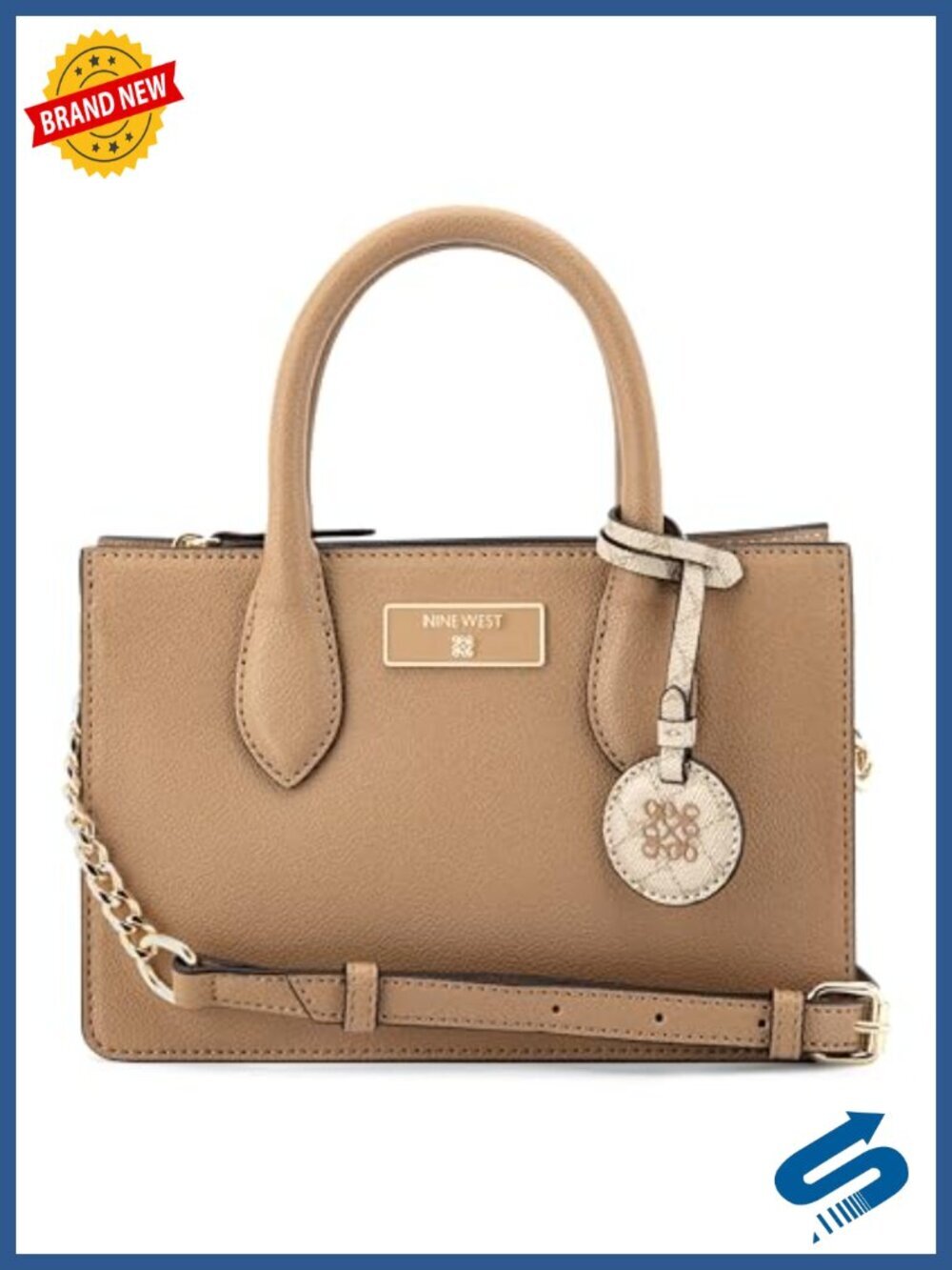 Faux Leather Mini Satchel Crossbody with Adjustable Strap